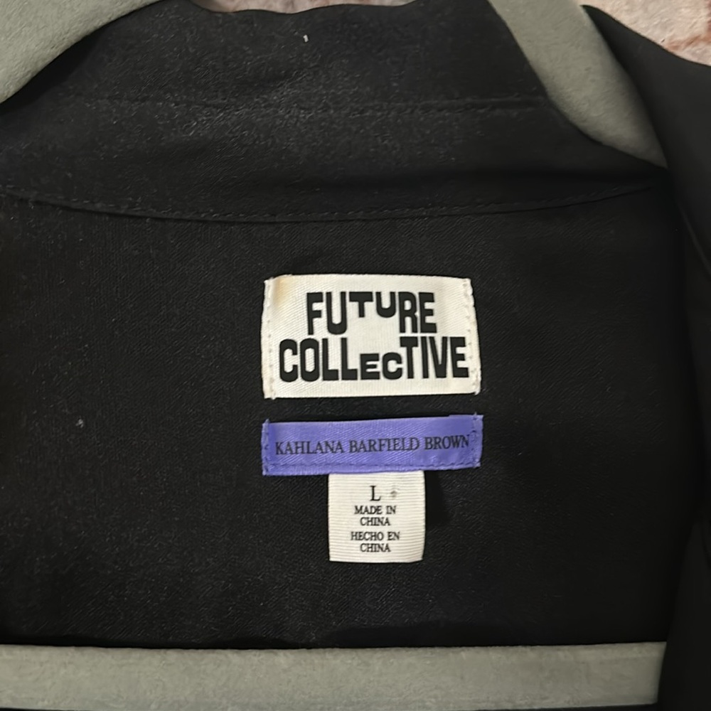 Black Sequin Two Piece Set- Button Down & Flare P… - image 4